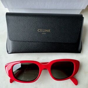 Celine cat eye red sunglasses
